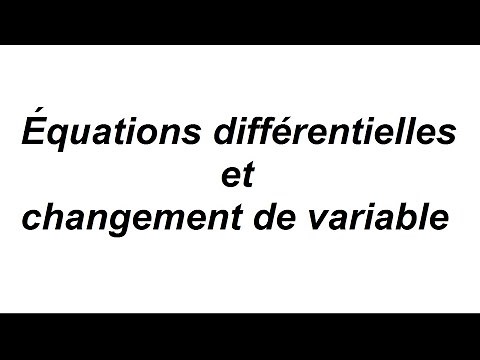 Change of variable in a differential equation - part 3