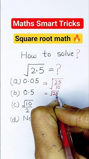 Square root math 🔥