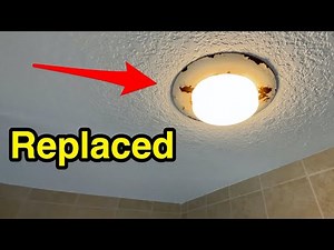 Shower Light Fixture Replacement Trim - How to Install