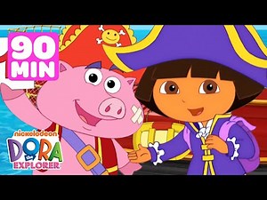 Dora's Swashbuckling Pirate Tales for 90 Minutes! w/ Boots #2 | Dora & Friends