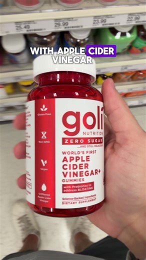 These viral Goli Gummies combine apple cider vinegar for digestion and gut health, Ashwaganda to help you feel calmer, and Pre & Postbiotics to support a balanced gut! ✨✨#goligummies #goli