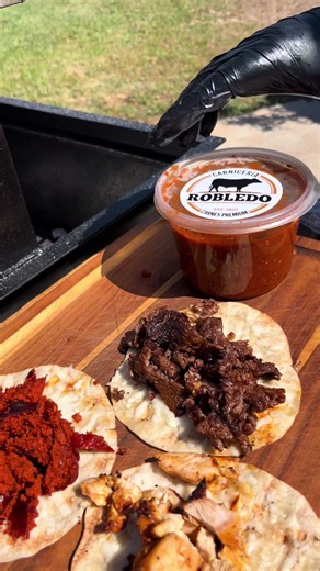 Carne Asada Taco on Santa Maria BBQ Grill