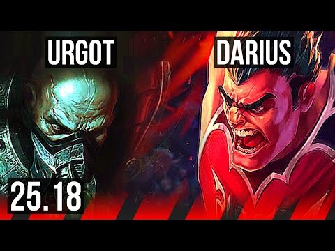 URGOT vs DARIUS (TOP) | 7 solo kills, 16/3/5, Godlike | EUW Master | 25.18