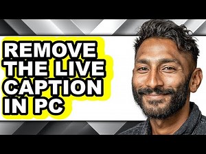 How to Remove the Live Caption in Pc - Step by Step