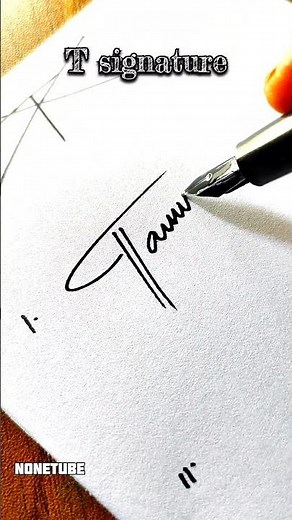 How to sign the letters T 😍?