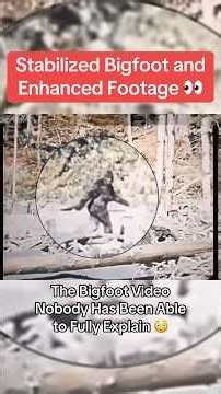 Stabilized Bigfoot and Enhanced Patterson–Gimlin film the most famous Bigfoot footage ever recorded