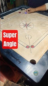 Super Angle Shot 😲🔥 | Slow Motion Carrom Trick Shot #carrom #bmcarromking #youtubeshorts