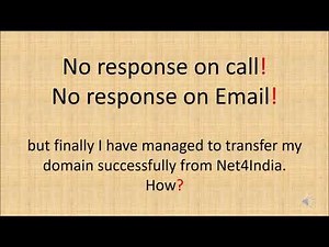 Net4 India - Transferred my domain from Net4India successfully