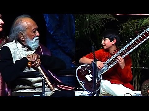 Legend Ravi Shankar Introduces Youngest Disciple Rishab Rikhiram Sharma