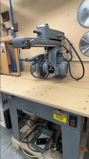 14” Delta/Rockwell Radial Arm Saw is alive! #woodworking #radialarmsaw #ras #deltarockwell