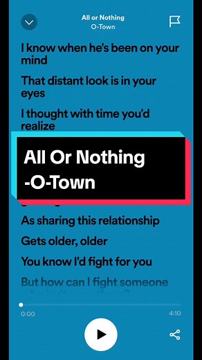 All Or Nothing - O-Town