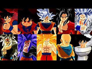 ISO GOKUVERSE | ALL TRANSFORMATIONS | DBZ BT3