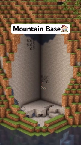 Mountain Base Build in Minecraft