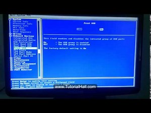 How to enable front usb ports of computer