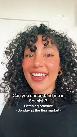 Advanced Listening Practice in Spanish at the Flea Market