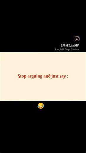 “Stop arguing… just say ‘haan, main galat hoon’ 😌✨ peace unlocked 🔓💅”#relatable #viralshorts
