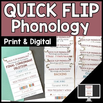 Quick Flip Phonology Phonological Processes Backing, Weak Syllable Deletion etc