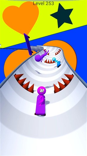 Stickman Skate Master Race level - 253 #shorts #ytshorts #shortyz #games