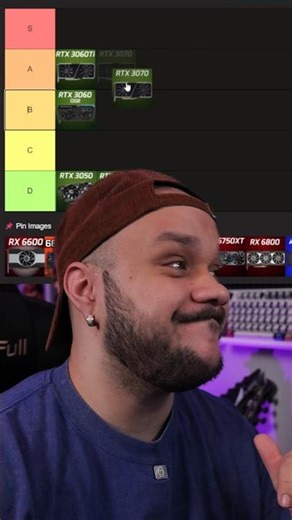 Ranking Mid Tier GPUs! #gpu #nvidia #amd #pc #pcgaming