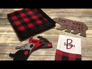 Embroidered Burp Rag from a Cloth Diaper and Fabric Border