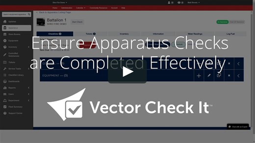 Vector Check It - Ensure Apparatus Checks are Completed Effectively for Fire & EMS