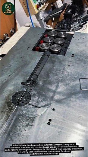 Amazing CNC Wire Bending Machine Process | Automatic 2D Wire Forming Technology
