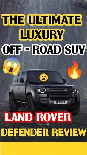 Land Rover Defender 🔥 Ultimate Luxury Off-Road SUV | Defender Review, Features & Price 2026 #edit