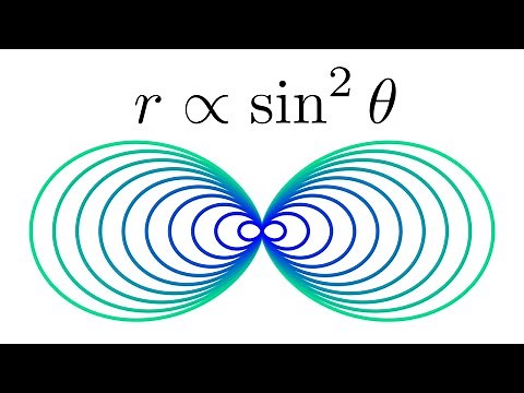 Electric dipole: equation of a field line