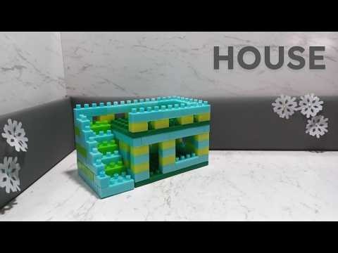 Satisfying DIY ASMR/Building blocks - House build