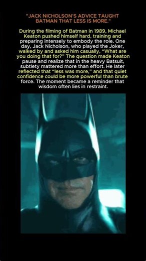 “Batman (1989): The Advice Jack Nicholson Gave Michael Keaton”