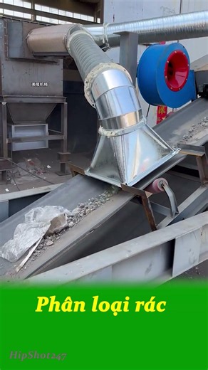 Quy trình phân loại rác bằng luồng khí khiến nhiều người bất ngờ