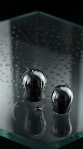 Liquid Chrome: The Infinite Droplet Race #shorts