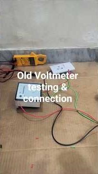 Old Voltmeter testing and connection #electrical #voltmeter