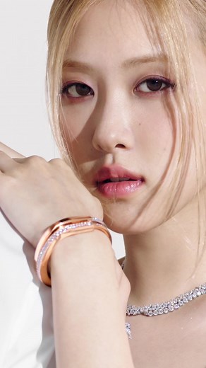 No rules, all welcome. @ROSÉ wears Tiffany Lock—our latest collection of bracelets made for you. #TiffanyLock #TiffanyAndCo