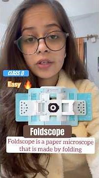 Foldscope 🔬 | Paper Microscope | Class 8 Science Ch-3 | Invisible Living World 👀✨