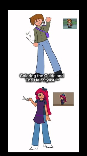 Drawing Terraria NPCs ^^ #art #drawing