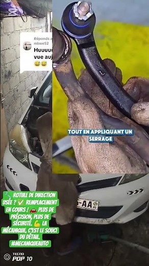 🔧 Changement du rotule de direction : une petite pièce, un grand rôle ! #automobile #conseilsauto