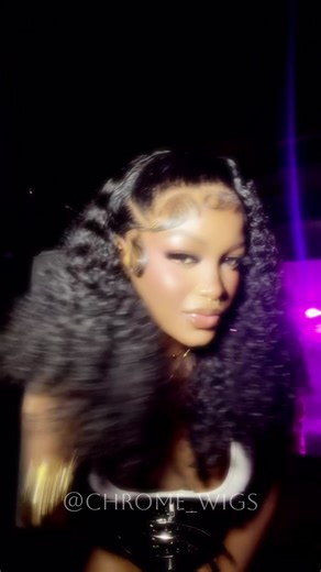 Happy Customer rocking Our 20” Indian Wavy 13x4 full frontal 300% Density Pre-Plucked frontal