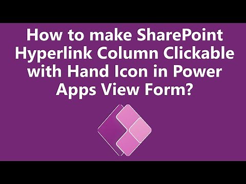 How to make SharePoint List Hyperlink Column Clickable with Hand Icon in Power Apps View Form?