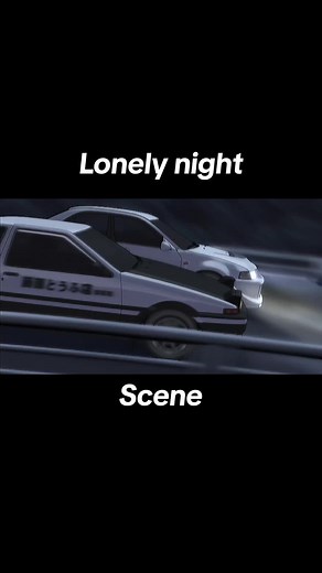 Lonely Night Eurobeat Scene - Takumi and the AE86