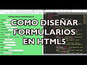 ✅HTML desde cero. Parte 8, creación de formularios !! COMPLETO !! 21 controles y ejercicio adjunto👍