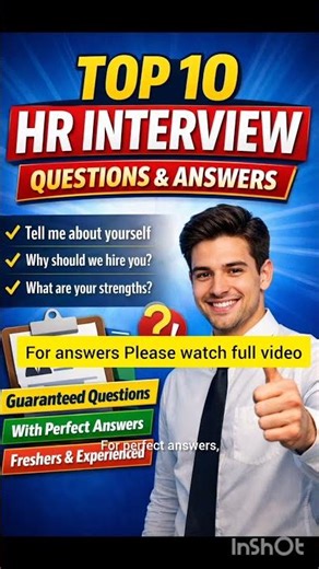 HR Interview? These 10 Questions Decide Your Selection! #freshersjobs #jobtalk