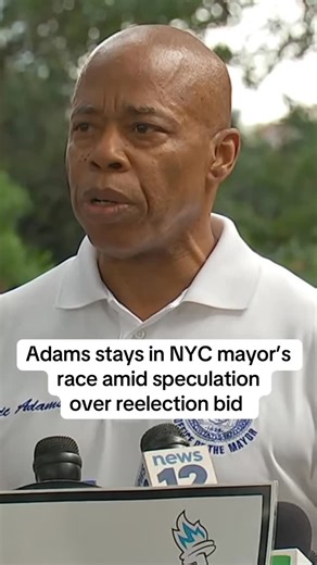 New York City Mayor Eric Adams says he will continue his bid for reelection in November. Adams made the announcement at a Friday press conference following reports that advisers to President Donald Trump have been making efforts over the last few weeks to persuade him to drop out of the race. | ABC7NY