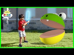 Pac-Man In Real Life vs Ryan!!!! - Videos For Kids
