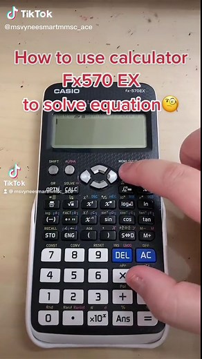 How to use calculator Fx570 EX to solve equation🧐 #calculator #math #pt3 #spm #commonmistake