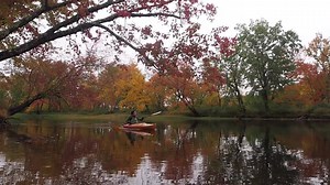 Paddling season isn't over! Adventure Adirondacks enjoyed stunning fall foliage views from the Raquette River in the Tupper Lake Region. Then it was up into the clouds hiking nearby Mt. Arab. Where will you find fall foliage? #leavenotraceadk | NYS Department of Environmental Conservation
