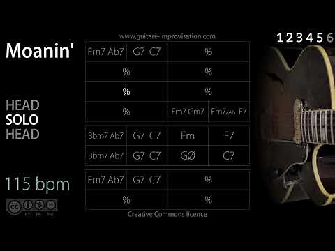 Moanin' (Jazz/Swing feel) - 115 bpm : Backing Track