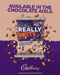 13K views · 156 reactions | Looking for something nutty and delicious? With roasted peanuts and almonds mixed with delicious Cadbury milk chocolate, the Cadbury Really Nutty multipack provides you with 5 individual packs, perfect for any occasion. Find it in the chocolate aisle. | Cadbury Dairy Milk | Facebook