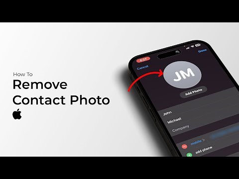 How To Remove Contact Photo On iPhone?