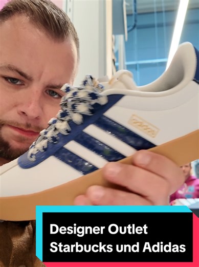 Outlet-Shopping: Starbucks & Adidas Schuhe
